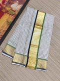 Premium Kerala Cotton All Over Check Saree